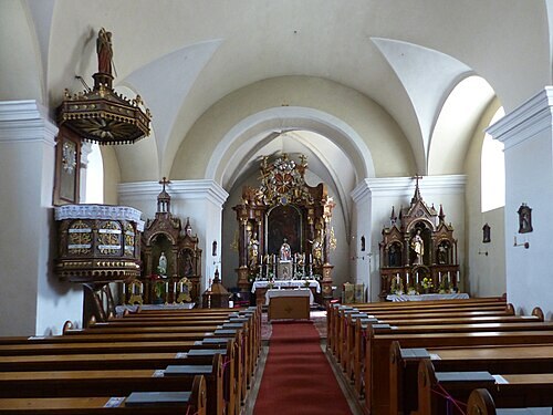 Langhaus, Blick zum Hochaltar